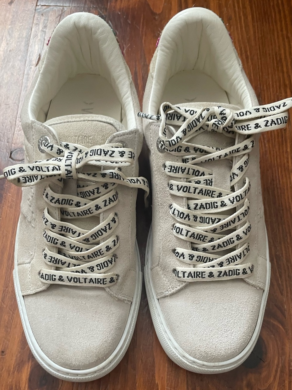 Zadig & Voltaire’s LA Flash Beaded Heel Wrap Sneakers